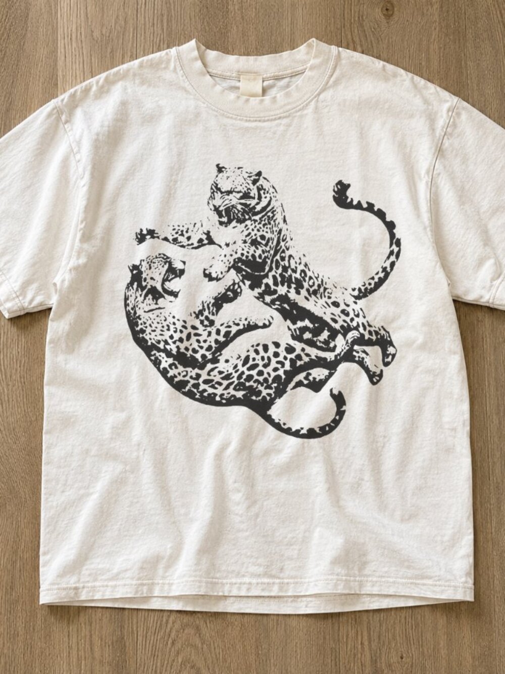 Gildan White Tigers Fighting Graphic Tshirt